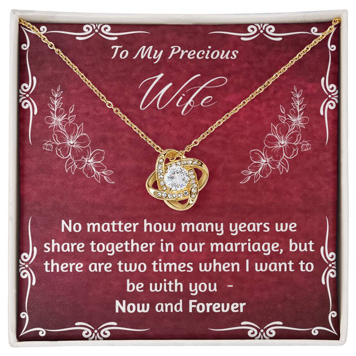 To My Wife Necklace With Message Card, Romantic Jewelry Gift For Wife From Husband, Anniversary Birthday Christmas Gift For Wife Necklace, Gift For Wife, Necklace With Gift Box, Gifts For Couple, Necklace With Gift Box, Gifts For Birthday