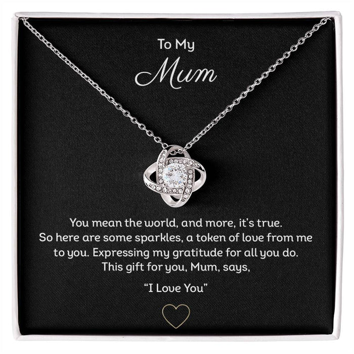 To My Mum Necklace Pendant, Gift For Mum, Christmas Gift, Birthday Gift For Mum Necklace, Gift For Her, Necklace With Gift Box, Cool Couple Gifts, Necklace With Gift Box, Gifts For Christmas Birthday Valentines