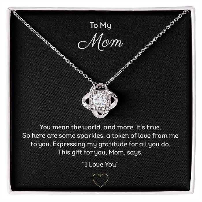 To My Mom Necklace Pendant, Gift For Mom, Christmas Gift, Birthday Gift For Mom Necklace, Gift For Mom, Necklace With Gift Box, Mr And Mrs Gifts, Necklace With Gift Box, Gifts For Christmas Birthday Valentines Wedding Anniversary