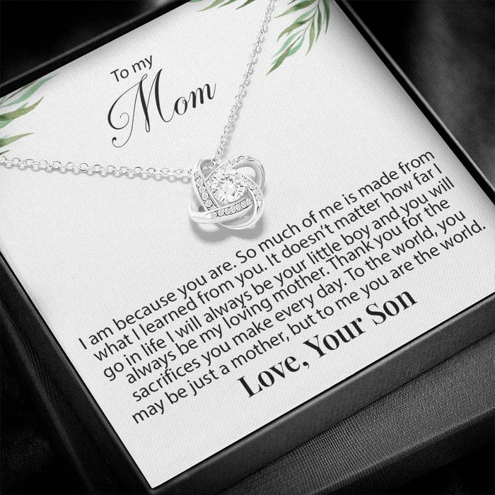 Christmas Gift To My Mom Necklace, Mother's Day Necklace To Mom From Son, Valentines Day Gift For Mom From Son Necklace, Gift For Mom, Necklace With Gift Box, Couple Gifts, Necklace With Gift Box, Gifts For Christmas Birthday