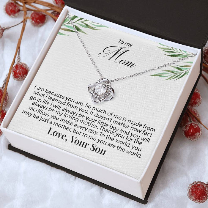 Christmas Gift To My Mom Necklace, Mother's Day Necklace To Mom From Son, Valentines Day Gift For Mom From Son Necklace, Gift For Mom, Necklace With Gift Box, Couple Gifts, Necklace With Gift Box, Gifts For Christmas Birthday