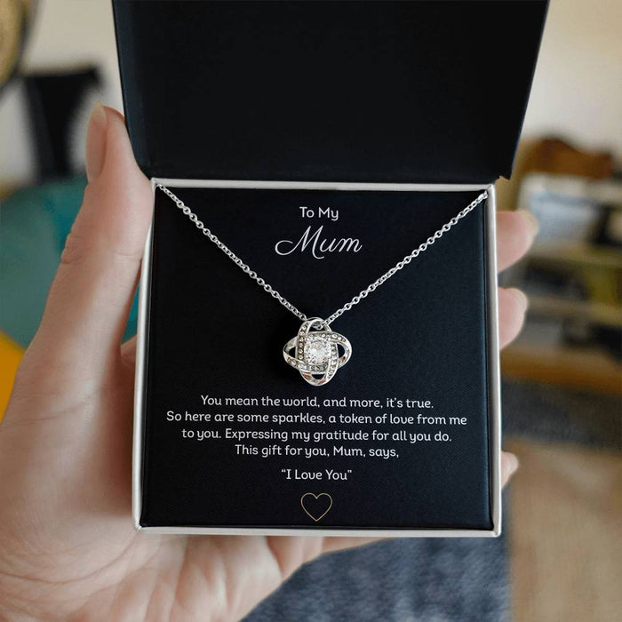 To My Mum Necklace Pendant, Gift For Mum, Christmas Gift, Birthday Gift For Mum Necklace, Gift For Her, Necklace With Gift Box, Cool Couple Gifts, Necklace With Gift Box, Gifts For Christmas Birthday Valentines