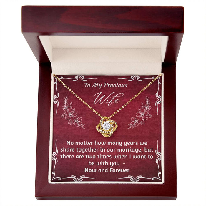 To My Wife Necklace With Message Card, Romantic Jewelry Gift For Wife From Husband, Anniversary Birthday Christmas Gift For Wife Necklace, Gift For Wife, Necklace With Gift Box, Gifts For Couple, Necklace With Gift Box, Gifts For Birthday