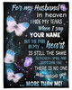 Personalized Memorial Blanket For Loss Of Husband I Hide My Tears When I Say Your Name Custom Name Sympathy Gifts