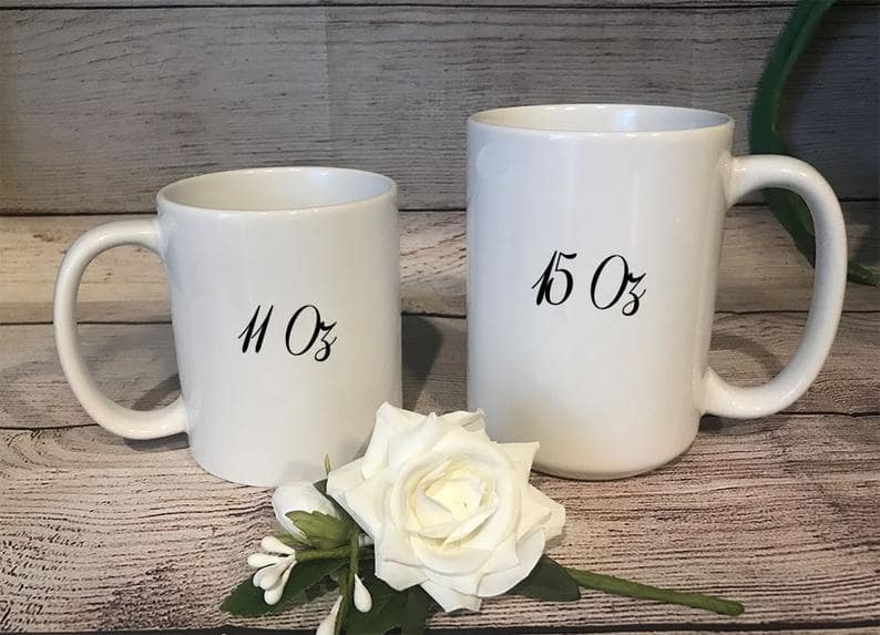 Personalized Monogram Mug for Girls Customized Name Coffee Mugs for Mothers Initial Floral Mug Gifts