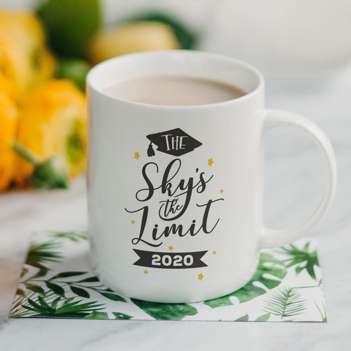 Personalized Coffee Mugs for Graduate 2021 The Sky is The Limit Mug Gifts Graduation Class 2021