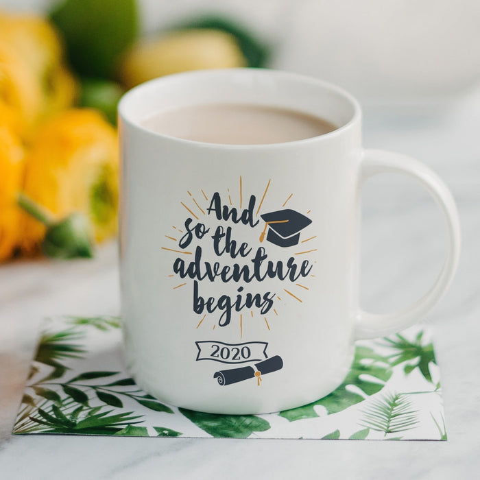 Personalized Mug for Graduation Custom Class 2021 Graduate Gifts The Adventure Begins 2021 Mugs