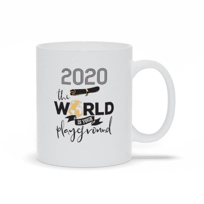 Personalized Mug for Graduation Custom Year Graduate Mugs Gifts 2021 The World is Your Playground