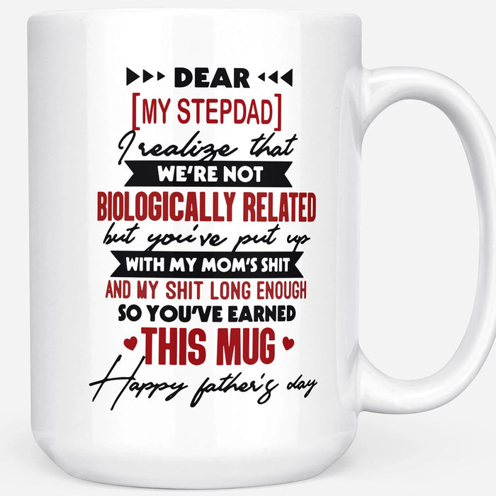 Step Dad Coffee Mug Funny Bonus Dad Stepfather Ideas Gifts For Father's Day