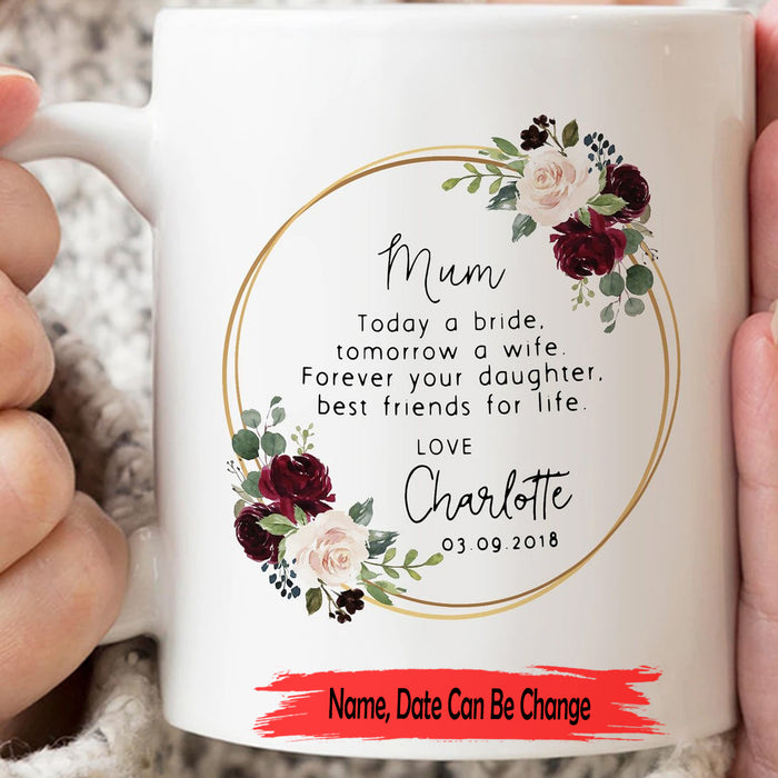 Personalized Coffee Mug To Mom Gifts For New Mom Sweet Quotes Mothers Day Funny Mom Mug Gifts Customized Any Name And Anniversary Year Mug Gifts For Mothers Day 11Oz 15Oz Ceramic Coffee Mug