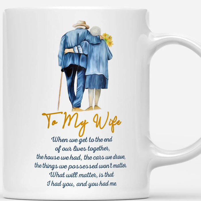 Personalized Coffee Mug For Wife Romantic Quotes From Old Husband Funny Gifts Valentines Day For Her