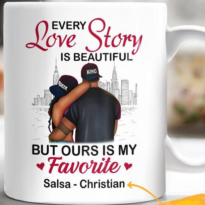 Personalized To Husband Coffee Mug Every Love Story Is Beautiful Funny Couple Ideas Gifts For Birthday
