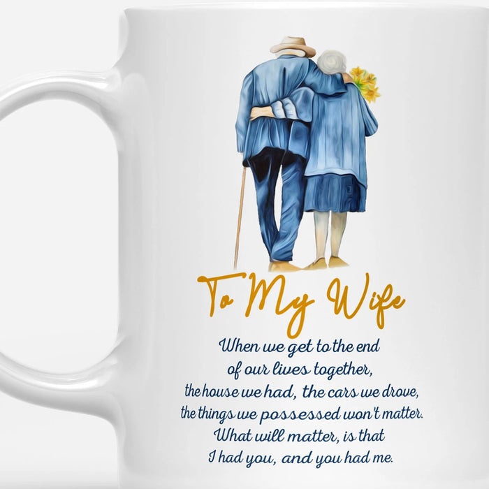 Personalized Coffee Mug For Wife Romantic Quotes From Old Husband Funny Gifts Valentines Day For Her