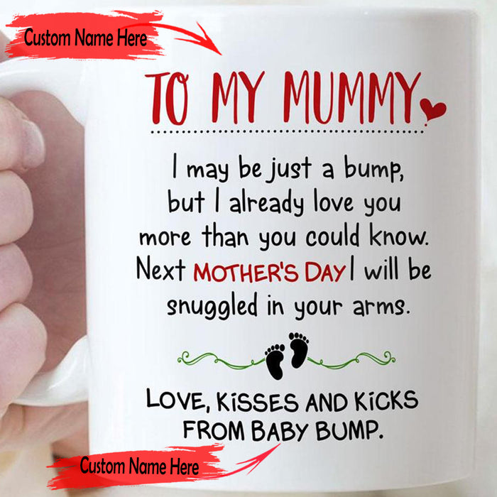 Personalized Coffee Mug For Mom Gifts First Mommy Gifts New Mommy Mug Print Sweet Quote Customized Mug Gifts For Mothers Day 11Oz 15Oz Ceramic Coffee Mug