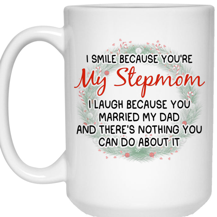 Bonus Mom Coffee Mug Gifts For Stepmom From Step Kids Wedding Gifts Dad And Stepmom Print Sweet Message Customized Mug Gifts For Mothers Day 11Oz 15Oz Mug