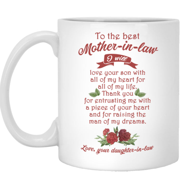 Personalized Coffee Mug For Best Mother In Law Gifts For Mother In Law From Daughter In Law Thanks For Being Customized Mug Gifts For Mothers Day Mug