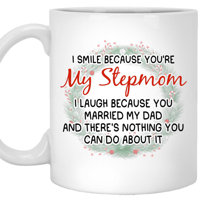 Bonus Mom Coffee Mug Gifts For Stepmom From Step Kids Wedding Gifts Dad And Stepmom Print Sweet Message Customized Mug Gifts For Mothers Day 11Oz 15Oz Mug