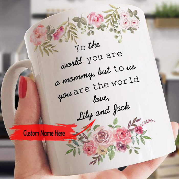 Personalized Coffee Mug For Mom Print Floral With Quotes Mom Coffee Mug Print Floral 11Oz 15Oz Ceramic Coffee Mug Customized Mug Gifts For Mothers Day