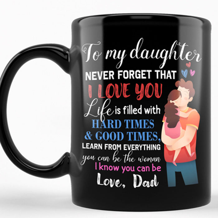 Personalized To Daughter Coffee Mug Gifts For Daughter From Daddy Print Sweet Family Picture Customized Gifts For Birthday