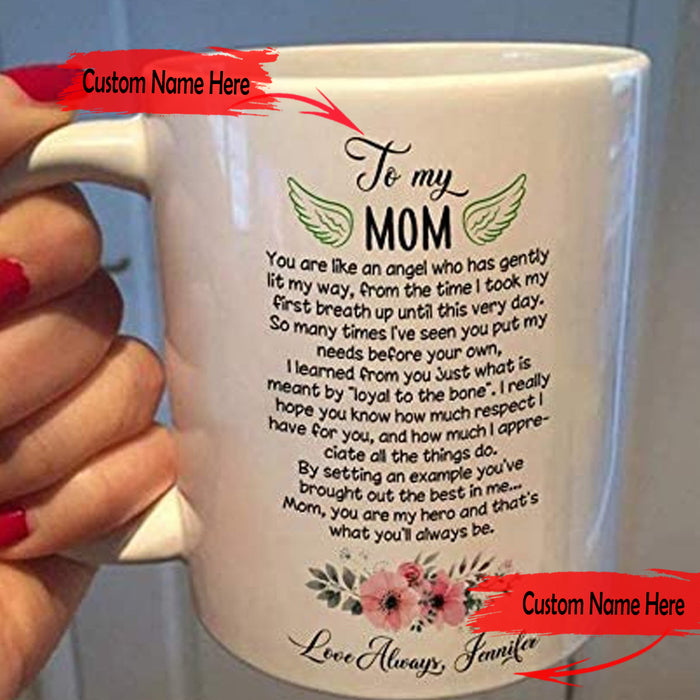 Personalized Coffee Mug For Mom Print Meaning Message Mothers Day Gifts Mug 11Oz 15Oz Ceramic Coffee Mug Customized Mug Gifts For Mothers Day For Mom