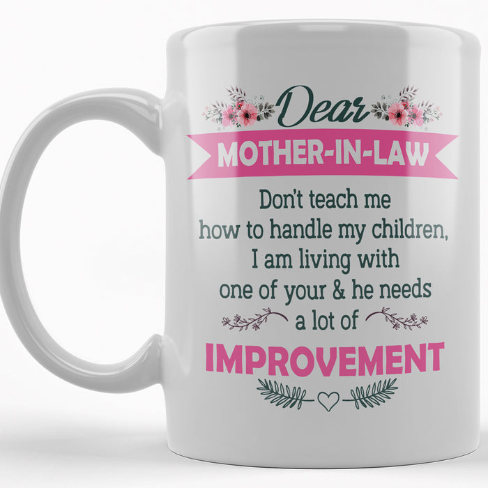 Personalized Coffee Mug Dear Mother In Law Gifts For Mother In Law From Daughter In Law, Son In Law Coffee Mug Customized Mug Gifts For Mothers Day Coffee Mug