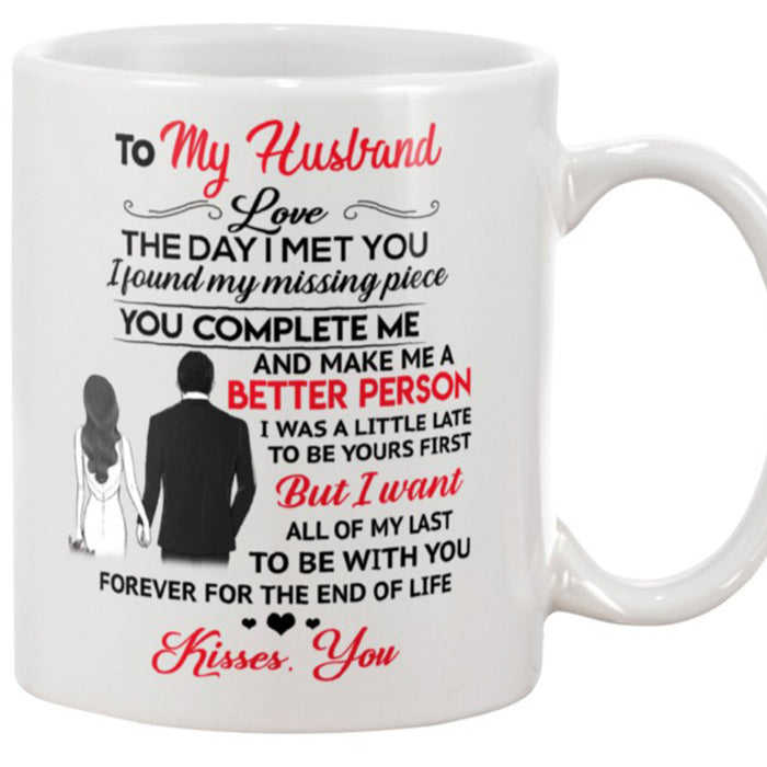 Personalized Coffee Mug For Husband Funny Valentine's Day Birthday Gifts For Couples