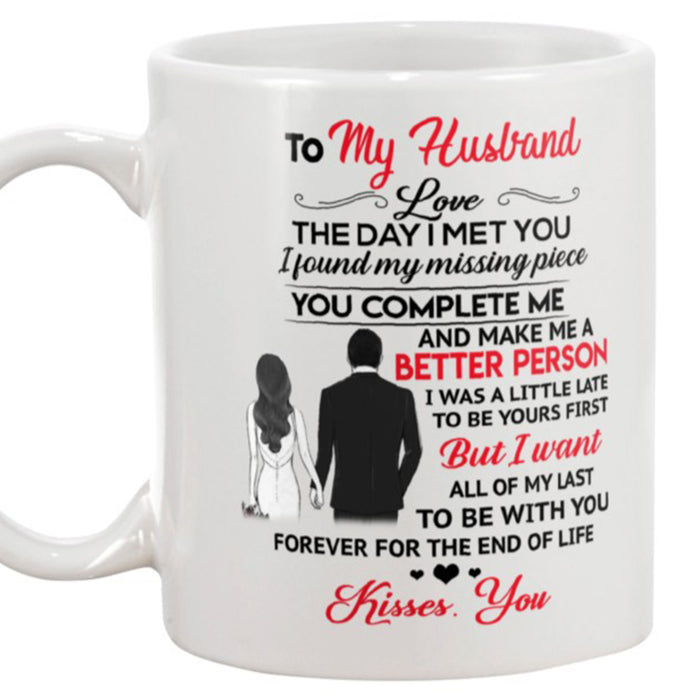 Personalized Coffee Mug For Husband Funny Valentine's Day Birthday Gifts For Couples