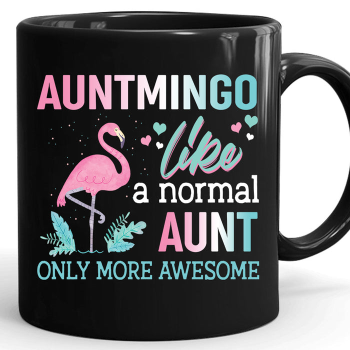 Aunt Coffee Mug Gifts For Aunt From Niece Nephew Print Pink Flamingo Gifts For Birthday Mother's Day