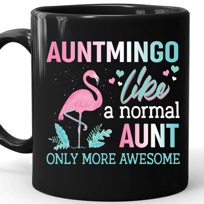 Aunt Coffee Mug Gifts For Aunt From Niece Nephew Print Pink Flamingo Gifts For Birthday Mother's Day