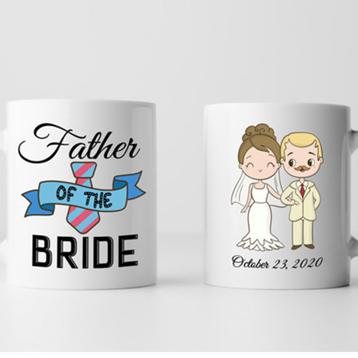 Personalized Father In Law Coffee Mug Father Of The Bride Gifts For Father's Day Wedding