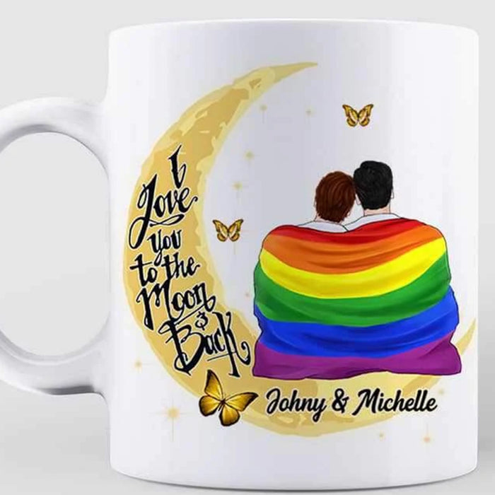 Personalized To Boyfriend Coffee Mug Print Gay Couple Romantic Gifts For LGBT For Valentine's Day