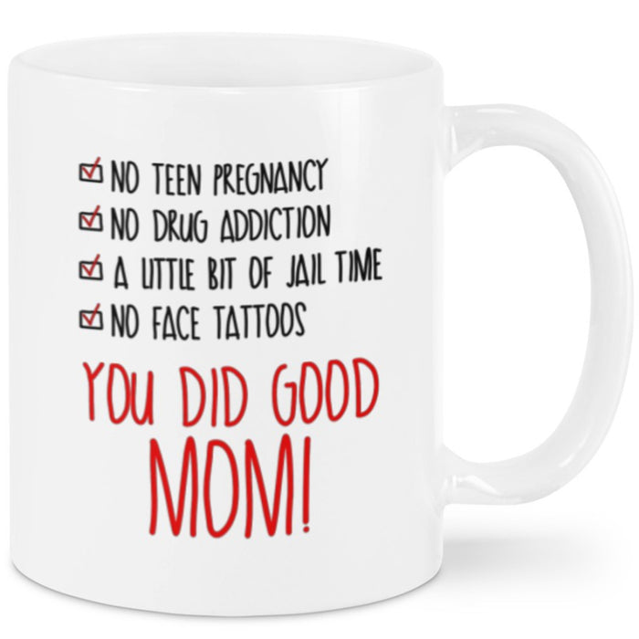 Happy Mother's Day Coffee Mug Gifts for Mommy From Daughter Or Son Print List Case For Daughter Gifts for Mother's Day Thanksgiving Birthday Mug