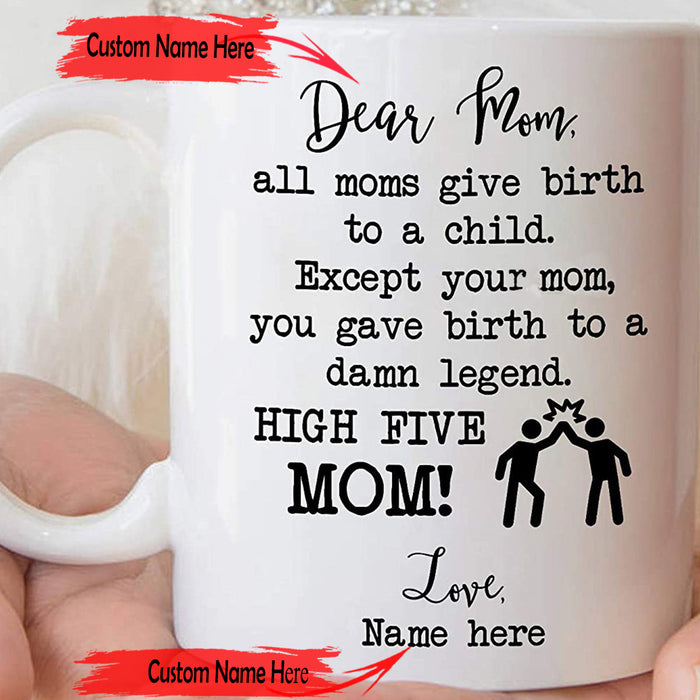 Personalized Coffee Mug To Mom Gifts For Mom From Daughter Print Quotes Customized Mug Naughty Sarcastic Gifts For Mothers Day, Birthday For Women