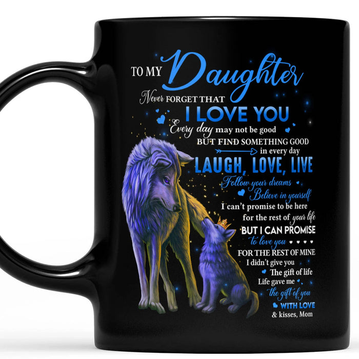 Personalized To Daughter Coffee Mug Gifts For Daughter From Mom Print Sweet Lion Family Customized Mug Gifts For Birthday