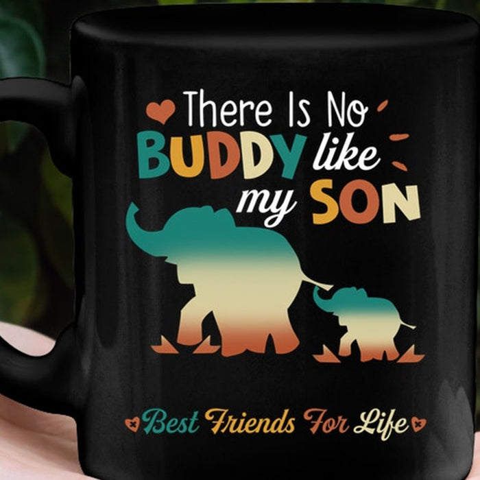 To Dad Coffee Mug There Is No Buddy Like My Son Cute Elephant Family Gifts For Father's Day Birthday