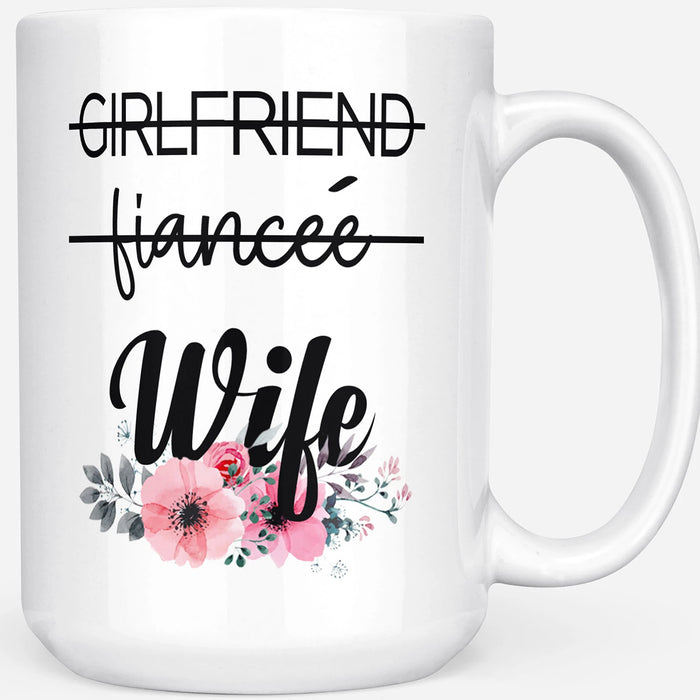 To Wife Coffee Mug Girlfriend Fiancee Wife Funny Gifts For Valentines Day Wedding