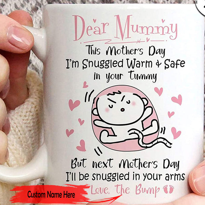 Personalized Coffee Mug For Mummy Gifts First Mommy New Mommy Mug Print Naughty Baby Ultrasonic Customized Mug Gifts For Mothers Day Ceramic Mug