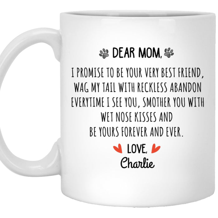 Personalized Dog Mom Coffee Mug Gifts For New Dog Mom Ideas Gifts Lovers Pet Mug 11Oz 15Oz Ceramic Coffee Mug Customized Mug Gifts For Mothers Day