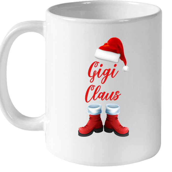 Personalized To Grandma Coffee Mug Gifts For Grandma From Grandkids Mug Gigi Santa Claus Customized Mug Gifts For Mothers Day, Christmas Coffee Mug