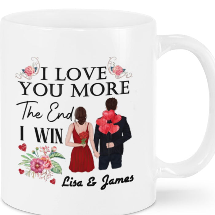 Personalized Coffee Mug For Wife I Love You More The End I Win Funny Gifts Valentines Day For Her