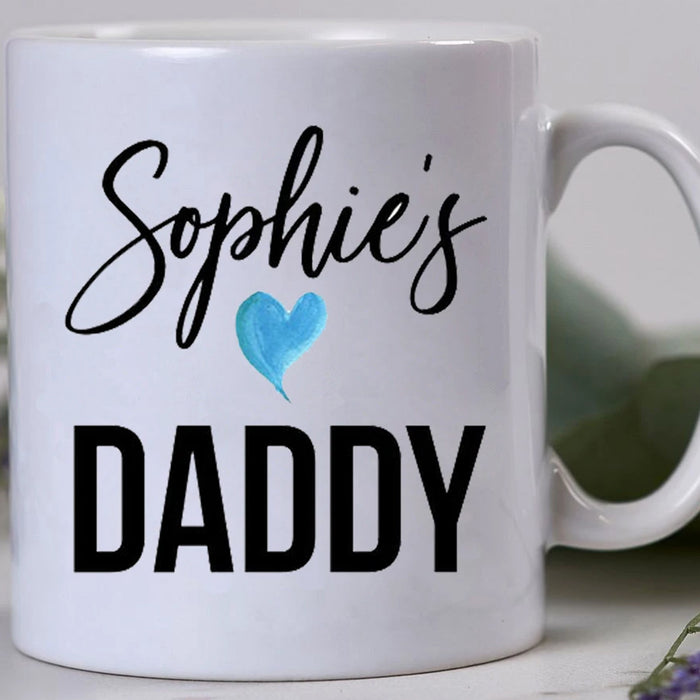 Personalized Name Sophie's Coffee Mugs For Daddy Customized Gifts For Father's Day Thanksgiving Birthday