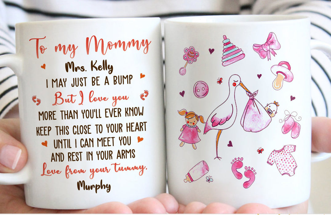 Personalized Coffee Mug For Mom Gifts New Mother Mug Print Sweet Quotes Cute Pink Flamingo Mug Customized Mug Gifts For Mothers Day 11Oz 15Oz Ceramic Mug