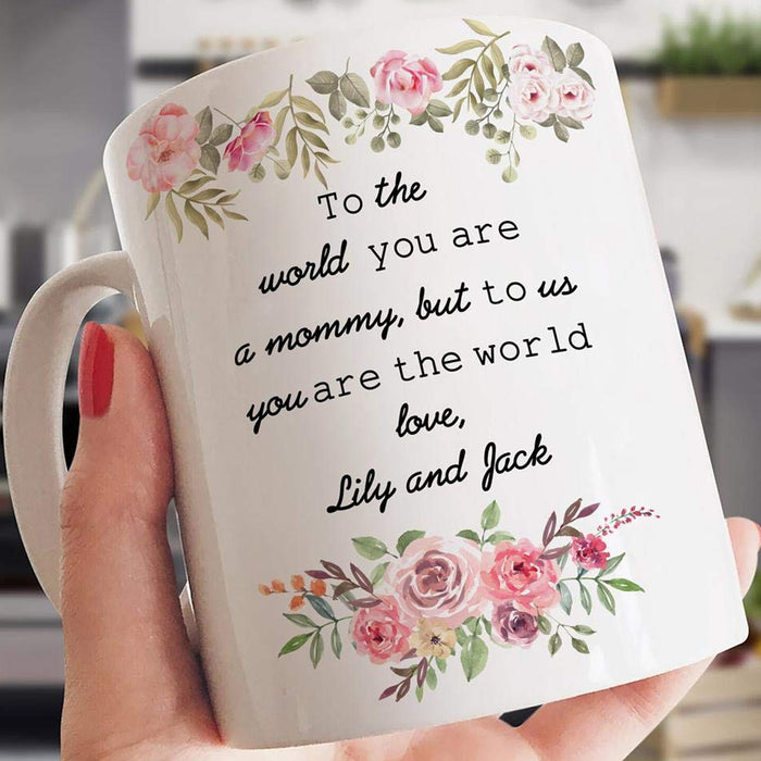 Personalized Coffee Mug For Mom Print Floral With Quotes Mom Coffee Mug Print Floral 11Oz 15Oz Ceramic Coffee Mug Customized Mug Gifts For Mothers Day