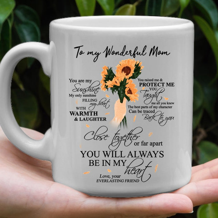 Personalized Happy Mothers Day Mug, Mothers Day Gift Having Me as a  Daughter Mug