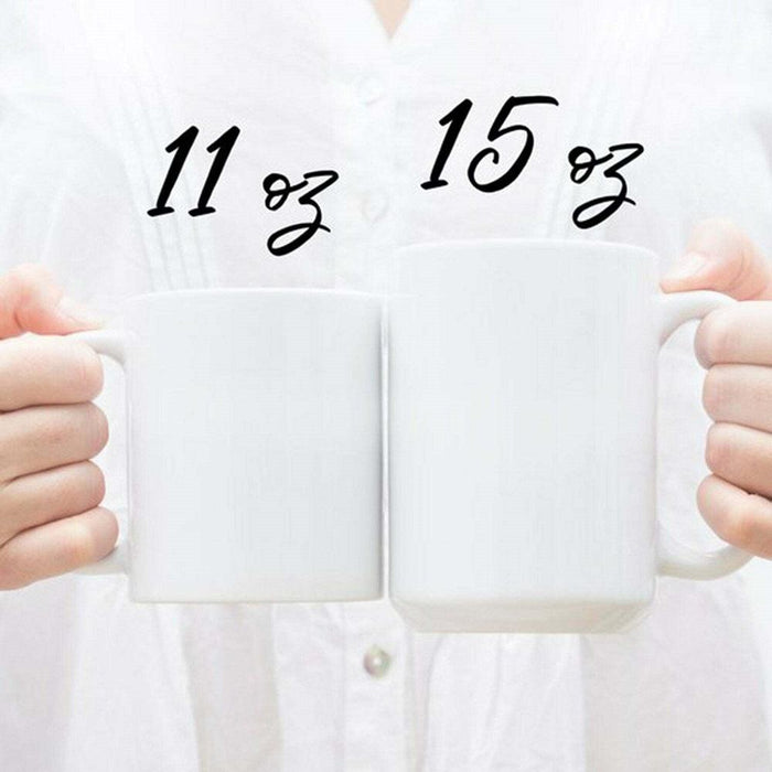 Personalized White Ceramic Mug For Dad Like Father Like Daughter Fist Bump Design Custom Kids Name 11 15oz Cup