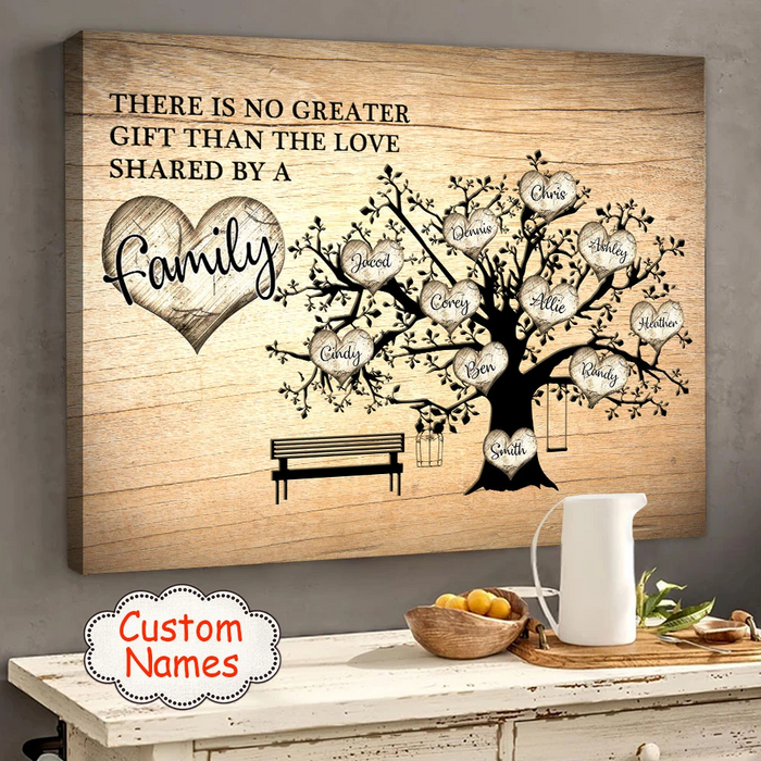 Personalized Multi Family Names Poster Canvas There Is No Greater Horizontal Poster No Frame Full Size