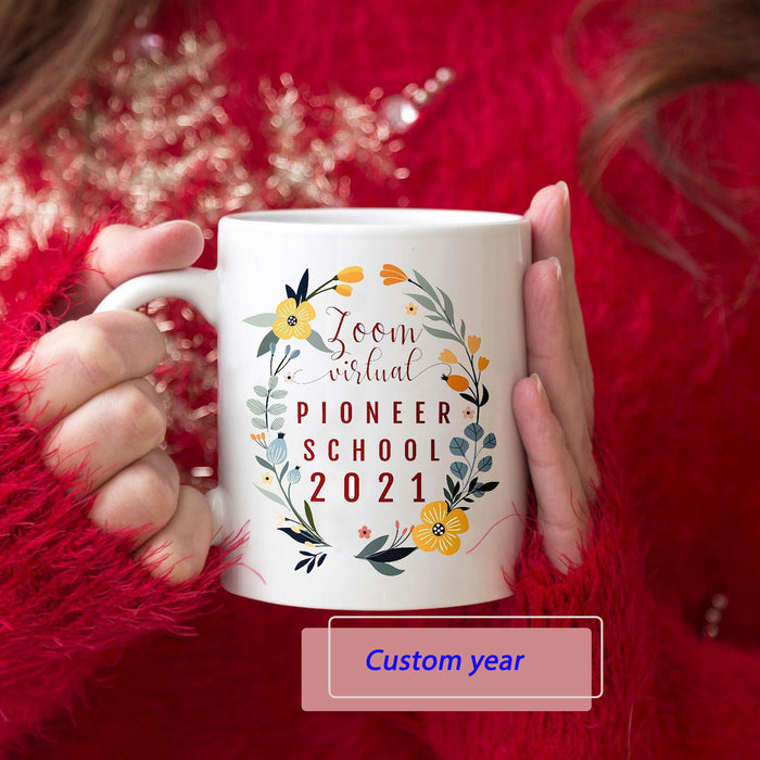 Personalized Zoom Virtual Pioneer School 2021 Mug Custom Name Mugs College Graduate Gifts for Girl