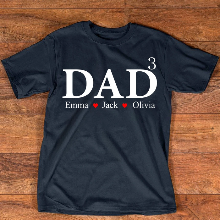 Personalized Shirt For Dad Custom Kids Name Gifts For Fathers Day