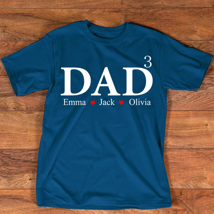Personalized Shirt For Dad Custom Kids Name Gifts For Fathers Day