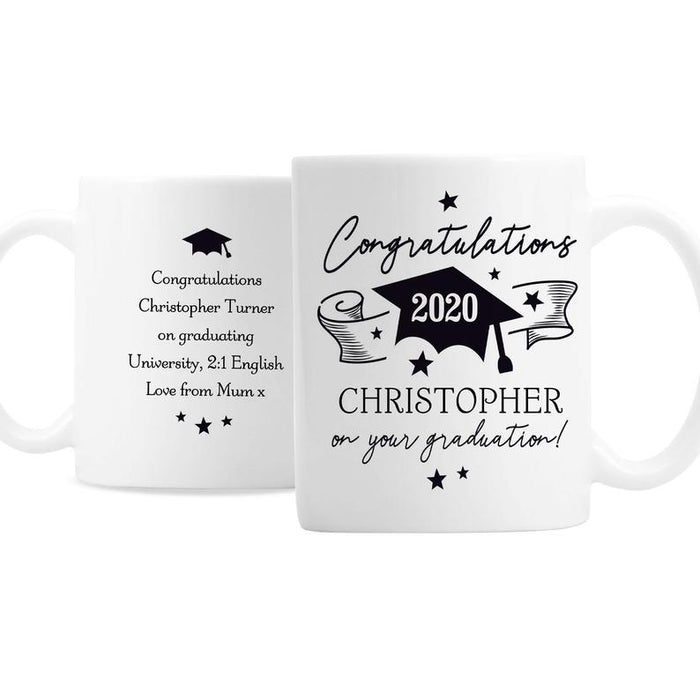 Personalized Graduation Mug from Mom Congratulations Gifts for Him Funny Class of 2021 Coffee Mugs